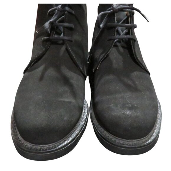 KENZO Homme Black Italian Suede Leather lace up dress boots size 43 or US 10 - Picture 2 of 10